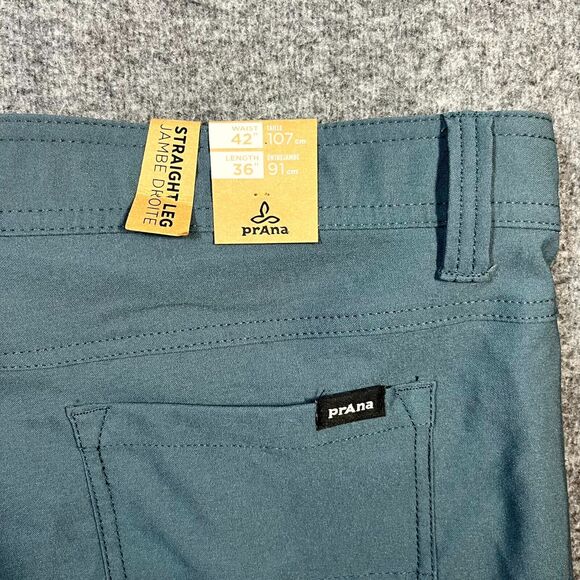 NWT Prana Men's Size 42X36 Brion II Pants Grey Blue Outdoor Hiking Nylon - Picture 11 of 12